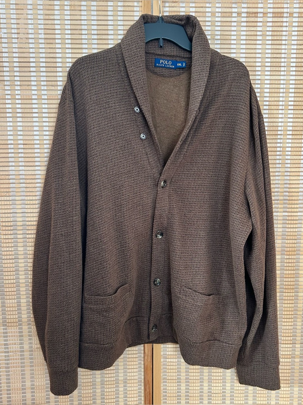 Men’s POLO Ralph Lauren Brown Cardigan Grandpa Core Sweater XXL